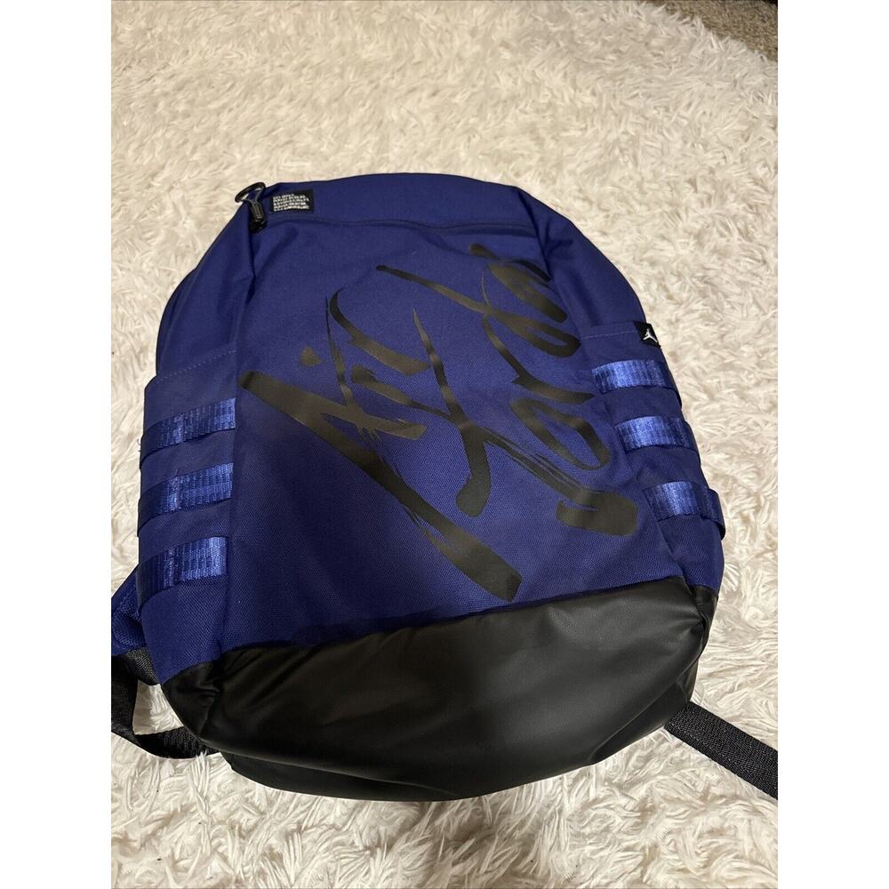 Nike Air Jordan Script Backpack 9A0174 B47 Germain Blue/Black New Kids Size L